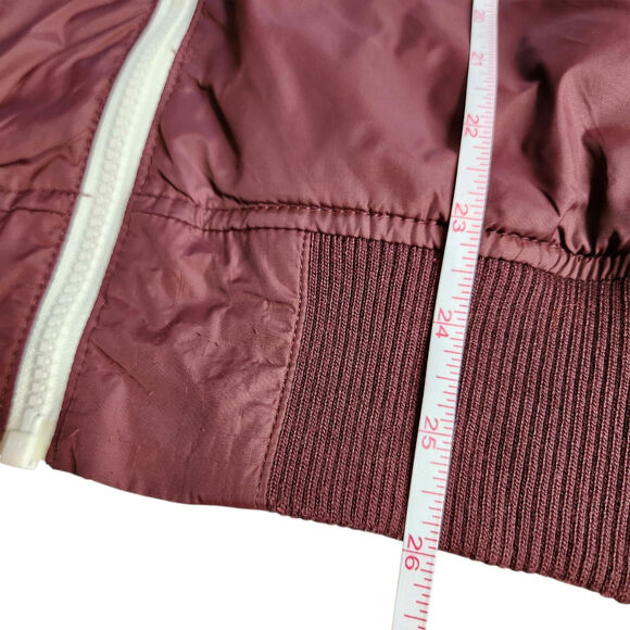 H&M LOGG men's bomber jacket burgundy size S - Picture 8 of 8